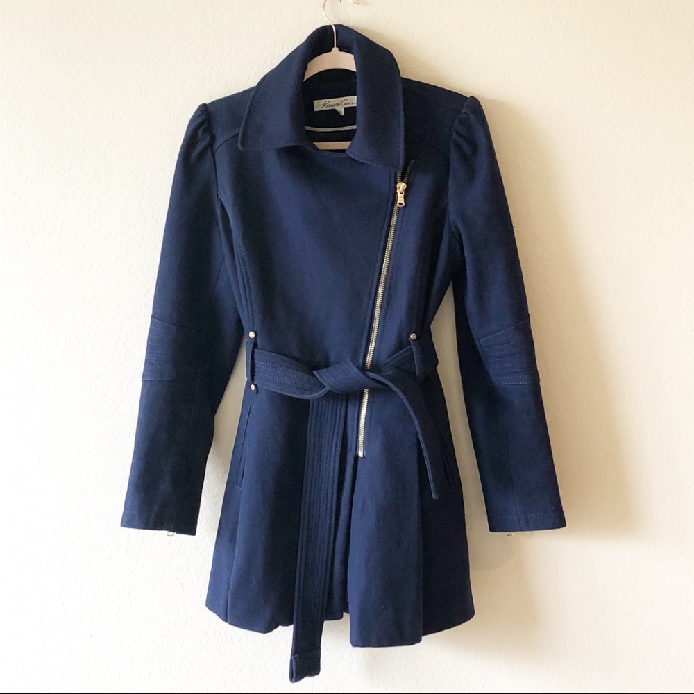 {Kenneth Cole} Navy Blue Coat
